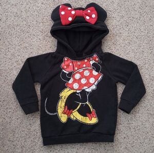 Disney Parks Minnie Mouse Hoodie With Bow